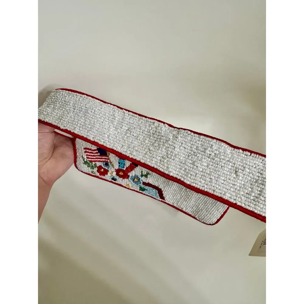 Sol & Mer Beaded Americana Truck Shoulder Bag Novelty Purse NWT